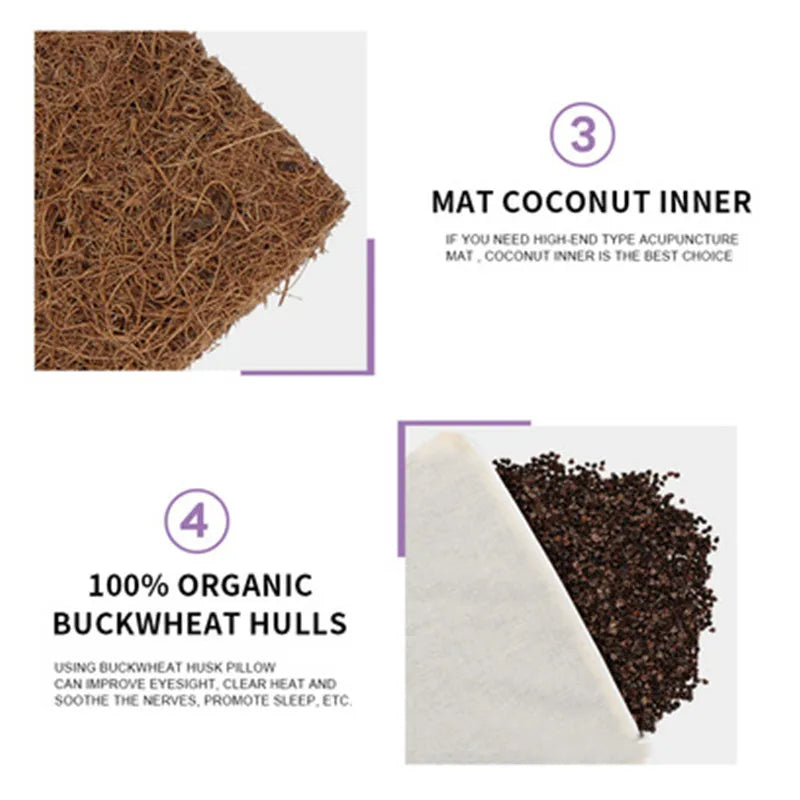 Mata z Kolcami do Akupresury z Poduszką