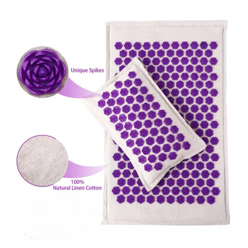 Mata z Kolcami do Akupresury z Poduszką