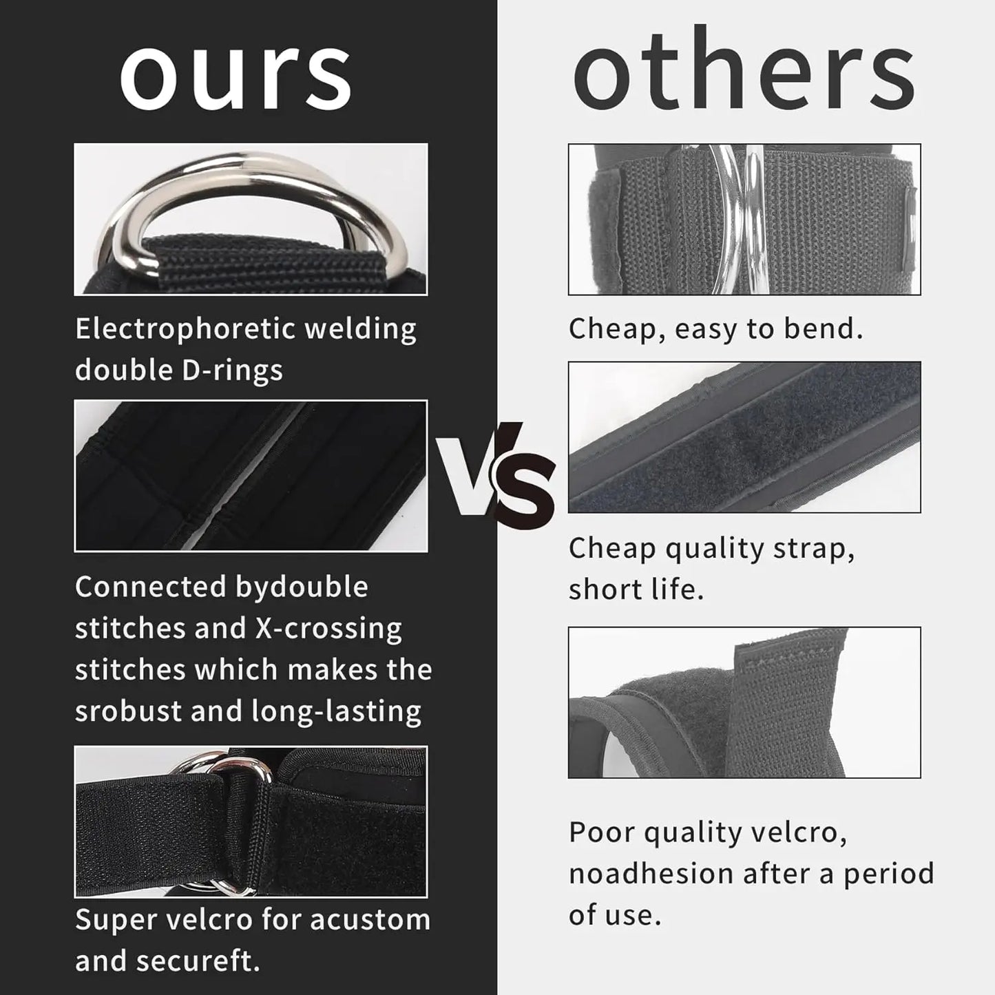 Zestaw taśm oporowych z paskami na kostki